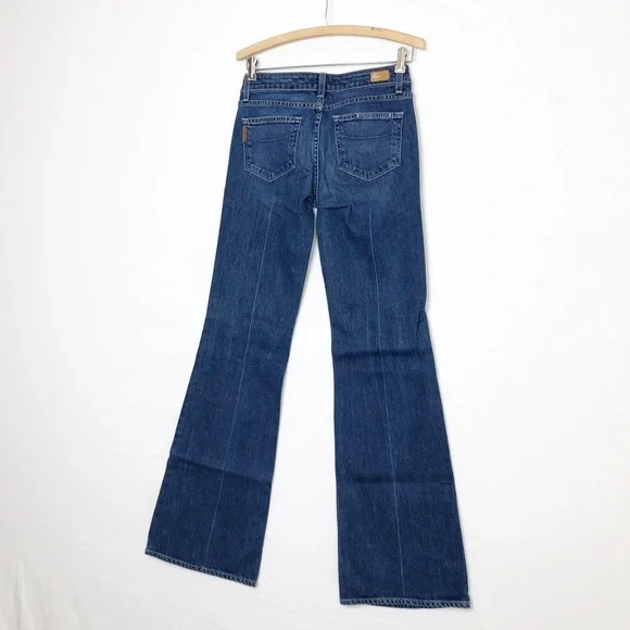PAIGE Dark Blue Boot Cut Jeans - Picture 11 of 12